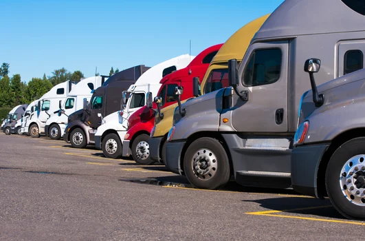 Pictures of Tractor-Trailers Parked